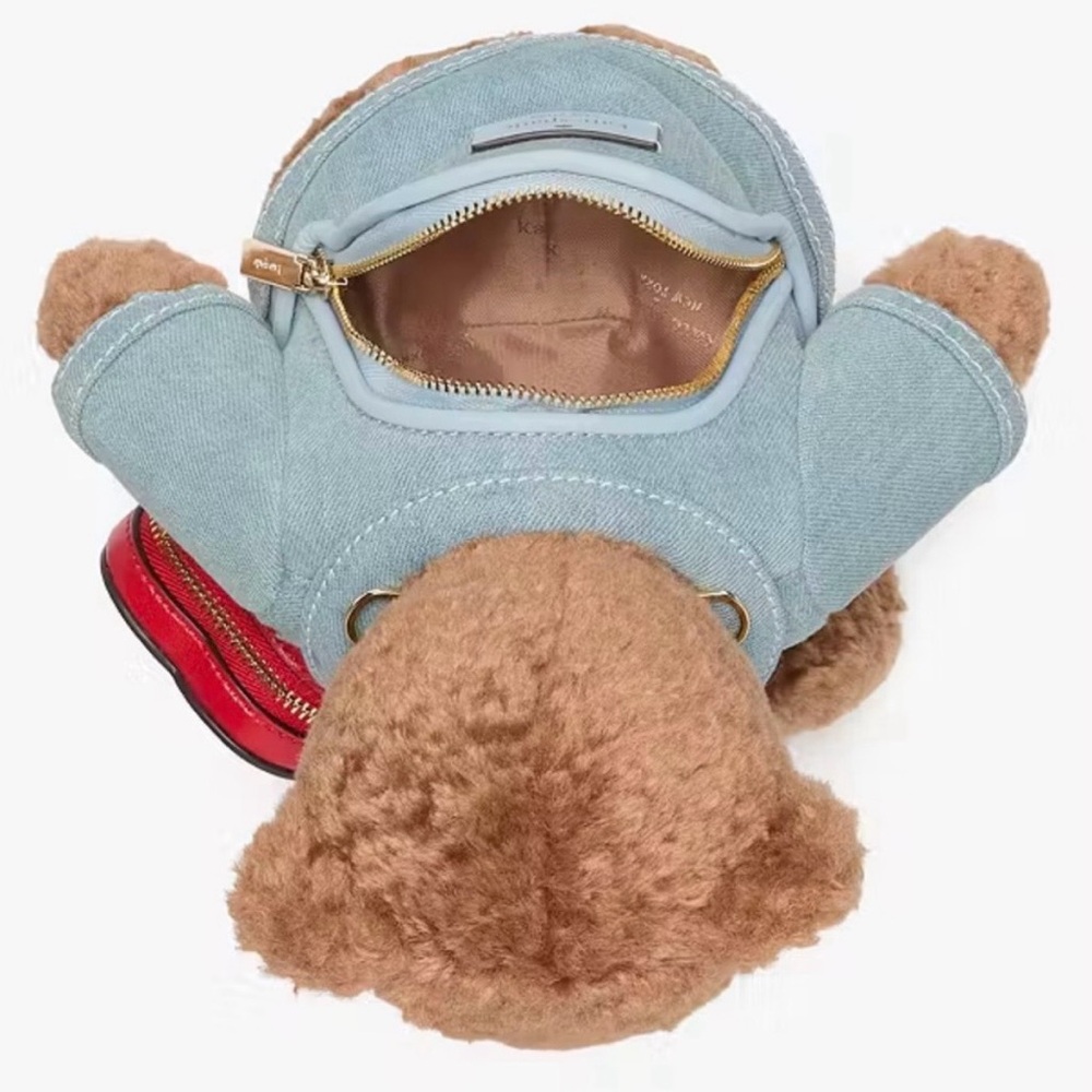 Kate Spade Brown and Blue Teddy Bear Crossbody Bag - Picture 5 of 5
